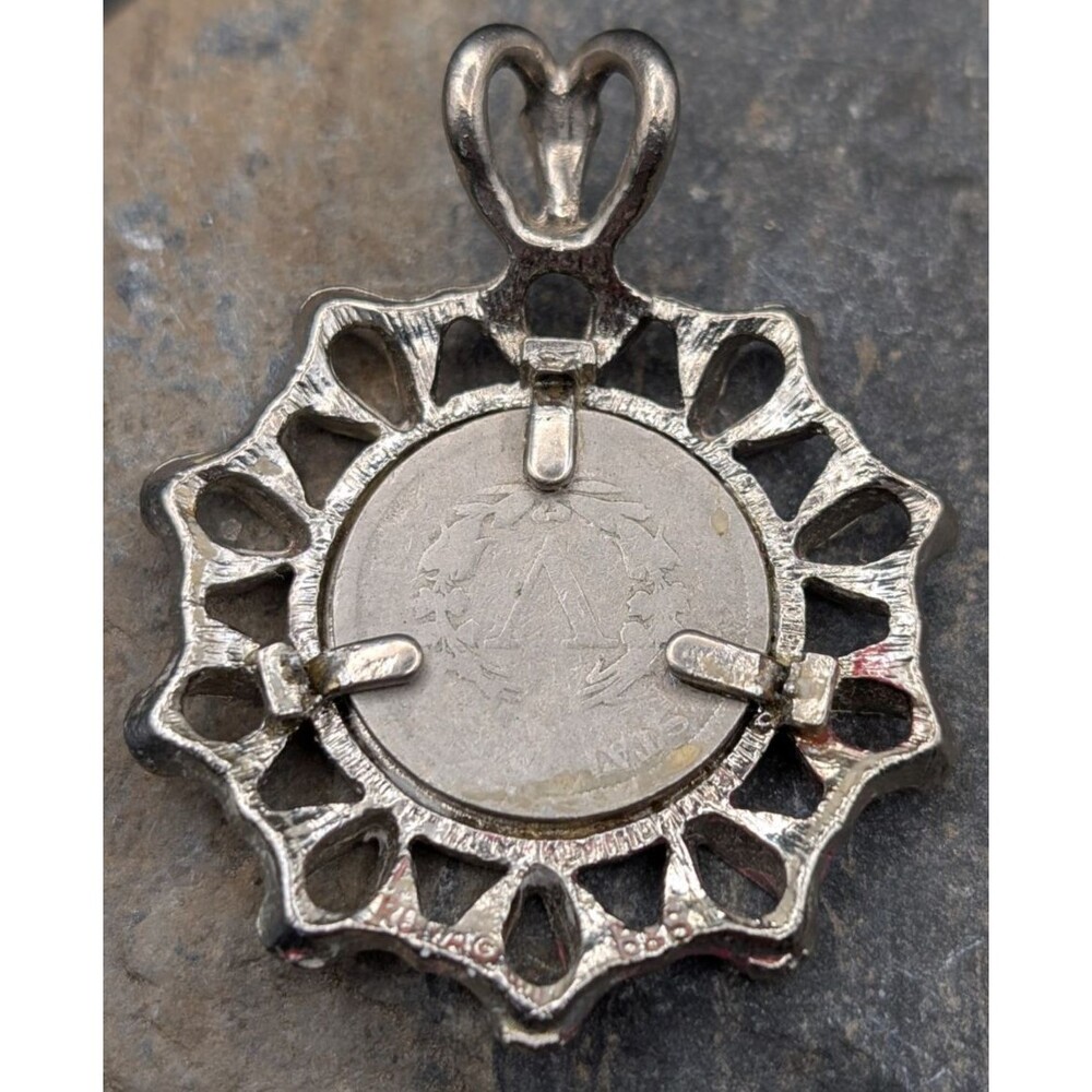 1905 Liberty Head V Nickel Pendant • Ornate Vintage-Style Frame - U.M.M Finds - Picture 2 of 4